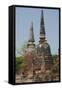 Royal Palace, Monastic Area, Chedi Temple, Wat Phra Si Sanphet, Ayutthaya, Thailand-Cindy Miller Hopkins-Framed Stretched Canvas