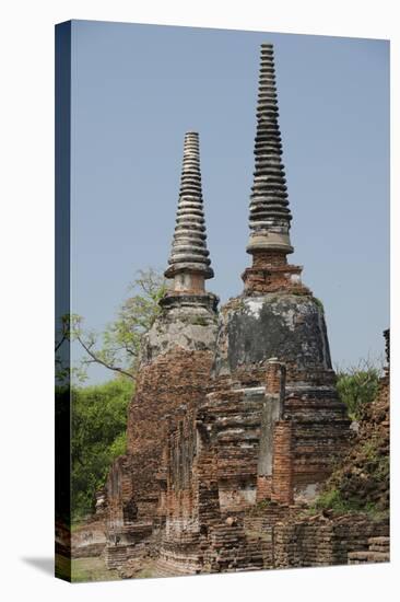 Royal Palace, Monastic Area, Chedi Temple, Wat Phra Si Sanphet, Ayutthaya, Thailand-Cindy Miller Hopkins-Stretched Canvas