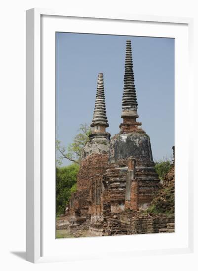 Royal Palace, Monastic Area, Chedi Temple, Wat Phra Si Sanphet, Ayutthaya, Thailand-Cindy Miller Hopkins-Framed Photographic Print