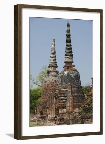 Royal Palace, Monastic Area, Chedi Temple, Wat Phra Si Sanphet, Ayutthaya, Thailand-Cindy Miller Hopkins-Framed Photographic Print