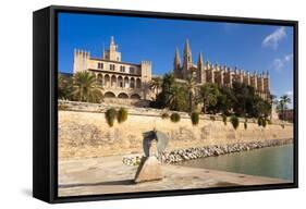Royal Palace of La Almudaina and Cathedral of Santa Maria of Palma (La Seu)-Nico Tondini-Framed Stretched Canvas