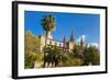 Royal Palace of La Almudaina and Cathedral, Palma, Majorca, Spain.-Nico Tondini-Framed Photographic Print