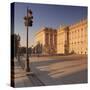 Royal Palace (Palacio Real) at sunrise, Madrid, Spain, Europe-Markus Lange-Stretched Canvas