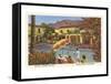 Royal Palms Hotel, Palm Springs, California-null-Framed Stretched Canvas