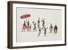 Royal Parade with Musicians and Dancers, 1775-null-Framed Giclee Print