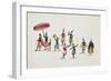 Royal Parade with Musicians and Dancers, 1775-null-Framed Giclee Print