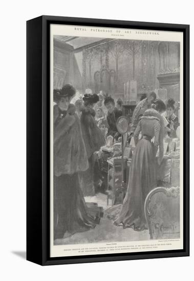 Royal Patronage of Art Needlework-G.S. Amato-Framed Stretched Canvas