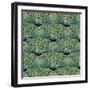 Royal Peacock Pattern-Mary Beth Griffin-Framed Giclee Print