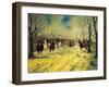 Royal Piedmont Cavalry Regiment on March-Antonio Mancini-Framed Giclee Print