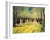 Royal Piedmont Cavalry Regiment on March-Antonio Mancini-Framed Giclee Print