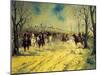 Royal Piedmont Cavalry Regiment on March-Antonio Mancini-Mounted Giclee Print