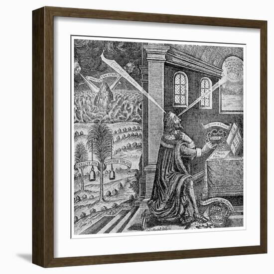 Royal Prerogative: Title Page from Eikon Basilike, 1649-William Marshall-Framed Giclee Print