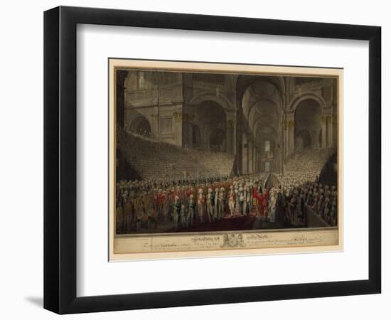 Royal Procession in St Paul's Cathedral on St George's Day, 1789-null-Framed Giclee Print