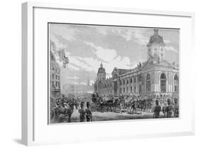 Royal Procession Passing Smithfield Market, City of London, 6th November 1869-null-Framed Giclee Print