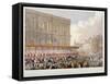 Royal Procession Passing the East End of St Paul's Cathedral, City of London, 1863-Day & Son-Framed Stretched Canvas