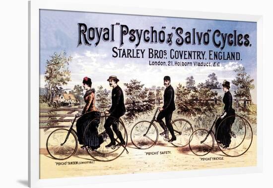 Royal Psycho and Salvo Cycles-null-Framed Art Print