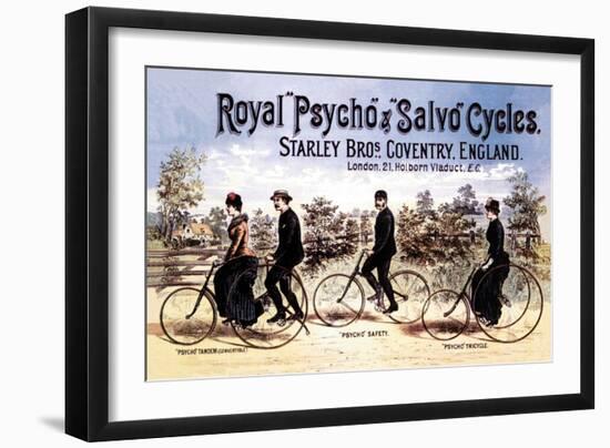 Royal Psycho and Salvo Cycles-null-Framed Art Print