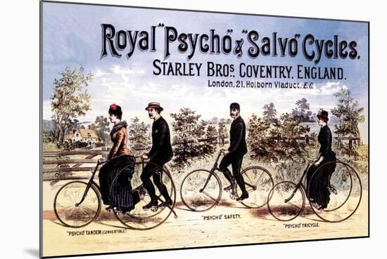 Royal Psycho and Salvo Cycles-null-Mounted Art Print