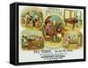 Royal Punch Brand Cigar Box Label-Lantern Press-Framed Stretched Canvas