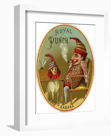 Royal Punch Brand Cigar Seal-Lantern Press-Framed Art Print