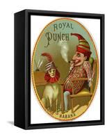 Royal Punch Brand Cigar Seal-Lantern Press-Framed Stretched Canvas