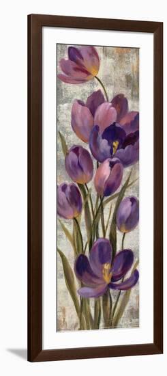 Royal Purple Tulips I Crop-null-Framed Art Print