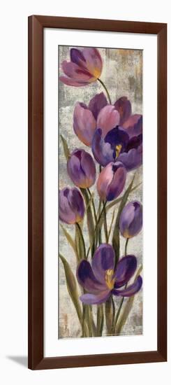 Royal Purple Tulips I Crop-null-Framed Art Print