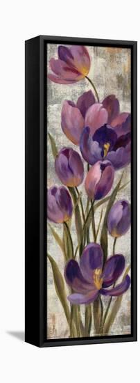 Royal Purple Tulips I Crop-null-Framed Stretched Canvas