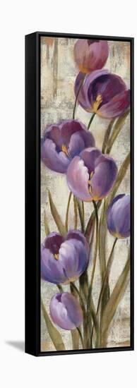 Royal Purple Tulips II Crop-null-Framed Stretched Canvas