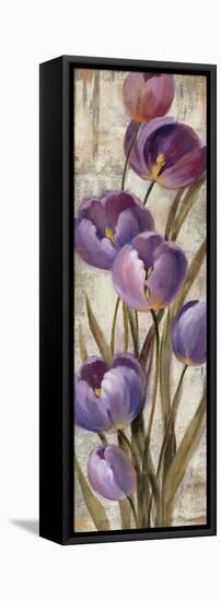 Royal Purple Tulips II Crop-null-Framed Stretched Canvas