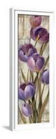 Royal Purple Tulips II Crop-null-Framed Premium Giclee Print