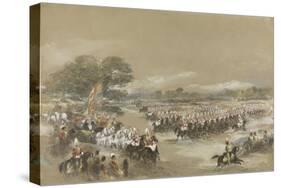 Royal review at Windsor, Queen Victoria and Khedive Ismail Pashe of Egypt, June 26th, 1868-George Bryant Campion-Stretched Canvas