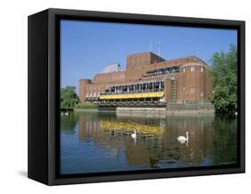 Royal Shakespeare Theatre and River Avon, Stratford Upon Avon, Warwickshire, England-J Lightfoot-Framed Stretched Canvas