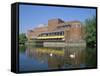 Royal Shakespeare Theatre and River Avon, Stratford Upon Avon, Warwickshire, England-J Lightfoot-Framed Stretched Canvas