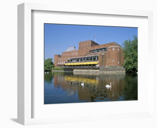 Royal Shakespeare Theatre and River Avon, Stratford Upon Avon, Warwickshire, England-J Lightfoot-Framed Photographic Print