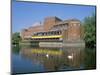 Royal Shakespeare Theatre and River Avon, Stratford Upon Avon, Warwickshire, England-J Lightfoot-Mounted Photographic Print