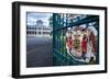 Royal Signs before the Iolani Palace, Honolulu, Oahu, Hawaii, United States of America, Pacific-Michael Runkel-Framed Photographic Print