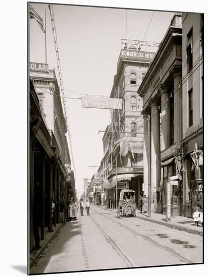Royal St. from Canal St., New Orleans, La.-null-Mounted Photo