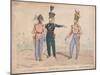 Royal Staff Corps, 60th Royal Americans, 40th Foot, 1828-William Heath-Mounted Giclee Print