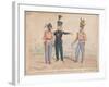 Royal Staff Corps, 60th Royal Americans, 40th Foot, 1828-William Heath-Framed Giclee Print