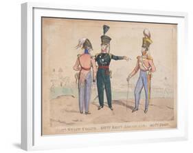 Royal Staff Corps, 60th Royal Americans, 40th Foot, 1828-William Heath-Framed Giclee Print