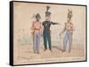 Royal Staff Corps, 60th Royal Americans, 40th Foot, 1828-William Heath-Framed Stretched Canvas