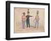 Royal Staff Corps, 60th Royal Americans, 40th Foot, 1828-William Heath-Framed Giclee Print