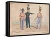 Royal Staff Corps, 60th Royal Americans, 40th Foot, 1828-William Heath-Framed Stretched Canvas