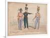 Royal Staff Corps, 60th Royal Americans, 40th Foot, 1828-William Heath-Framed Giclee Print