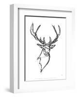 Royal Stag Deer-Antoine Tesquier Tedeschi-Framed Art Print