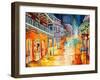 Royal Street at Night-Diane Millsap-Framed Art Print