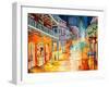 Royal Street at Night-Diane Millsap-Framed Art Print