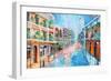 Royal Street Blue-Diane Millsap-Framed Art Print