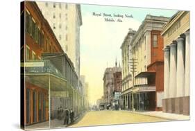 Royal Street, Mobile, Alabama-null-Stretched Canvas